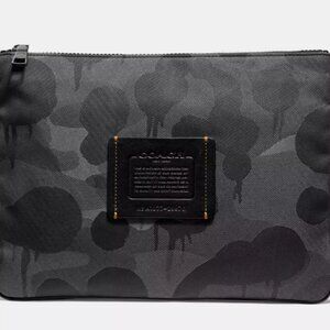 COACH  Large Multifunctional Pouch With Camo Print